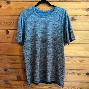 Lululemon Metal Vent Tech Shirt Ombre Baltic Blue Men’s Size Large